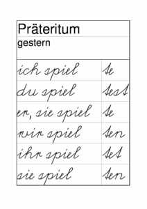 Vorschau sprache/wortarten/verb/WT-Karten Praeteritum regelmaessige Verben.pdf